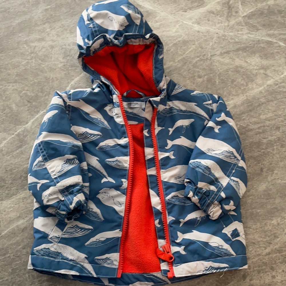 Baby Boden whale jacket 6-12 months